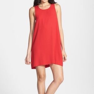 Red Leith Shift Dress